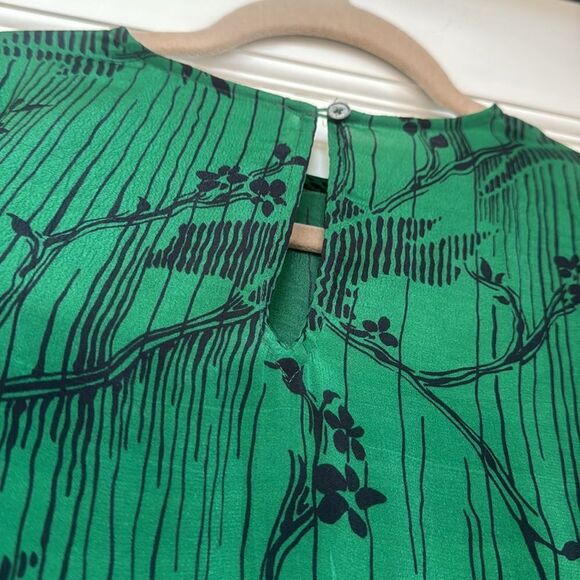 Beautiful Green Sunniva Print Long Sleeve Midi Dress By Sea New York - Picture 11 of 12